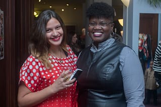 Mecca Nurri and Georgette Niles of Styled OutLoud and Grown and Curvy, respectively. @The Wardrobe Boutique